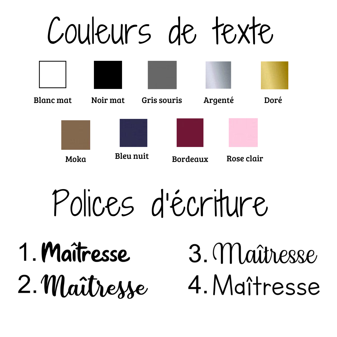 couleurs et polices